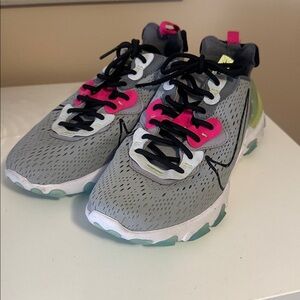 Nike Gray and Pink Athletic Shoes